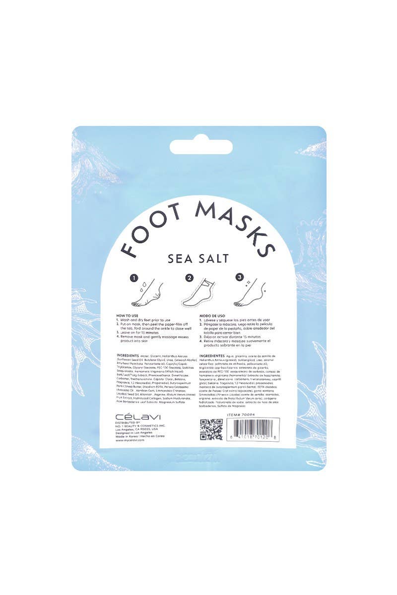 Celavi Sea Salt Foot Masks 3-Pair Set | Exfoliate • Hydrate • Relax - Podiatry Market