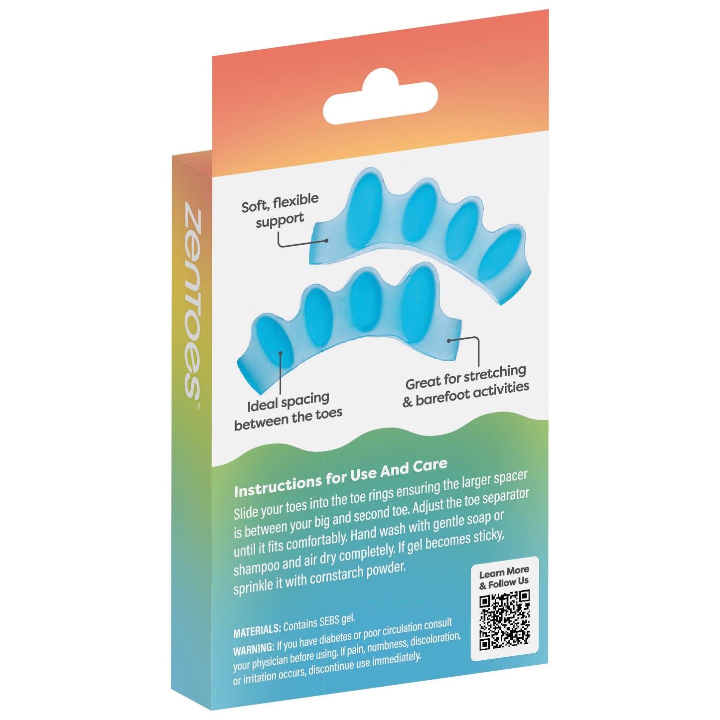 Five Loop Toe Separator, Blue - 1 Pair - Podiatry Market