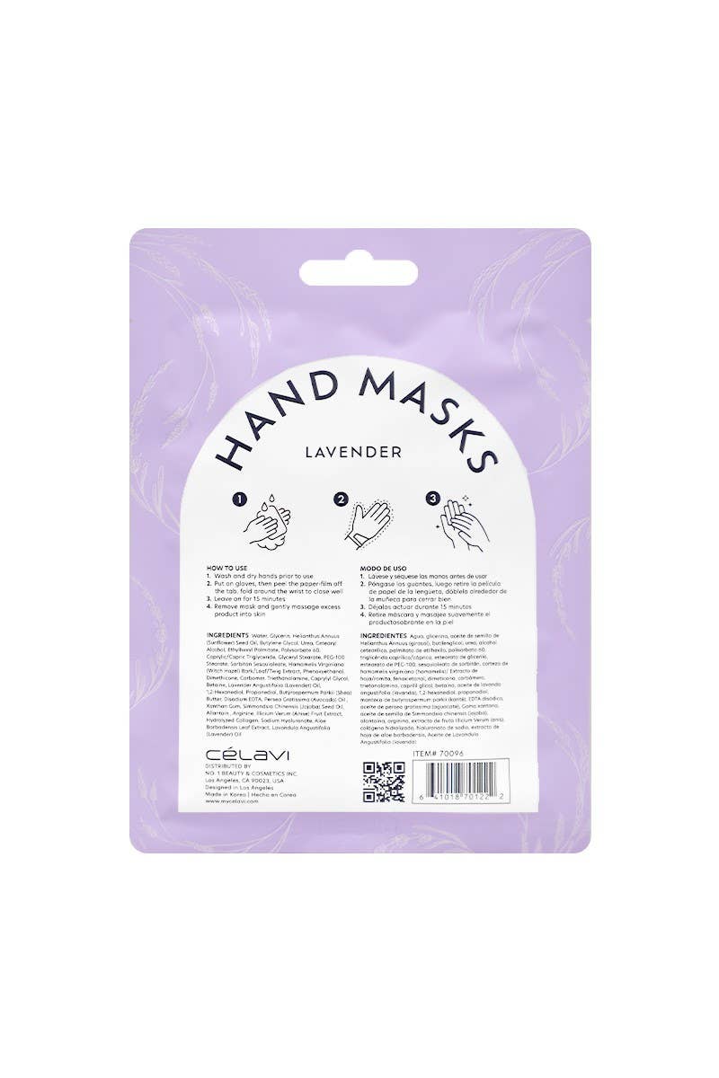 Celavi Lavender Hand Masks 3-Pack | Soothe • Moisturize • Unwind - Podiatry Market