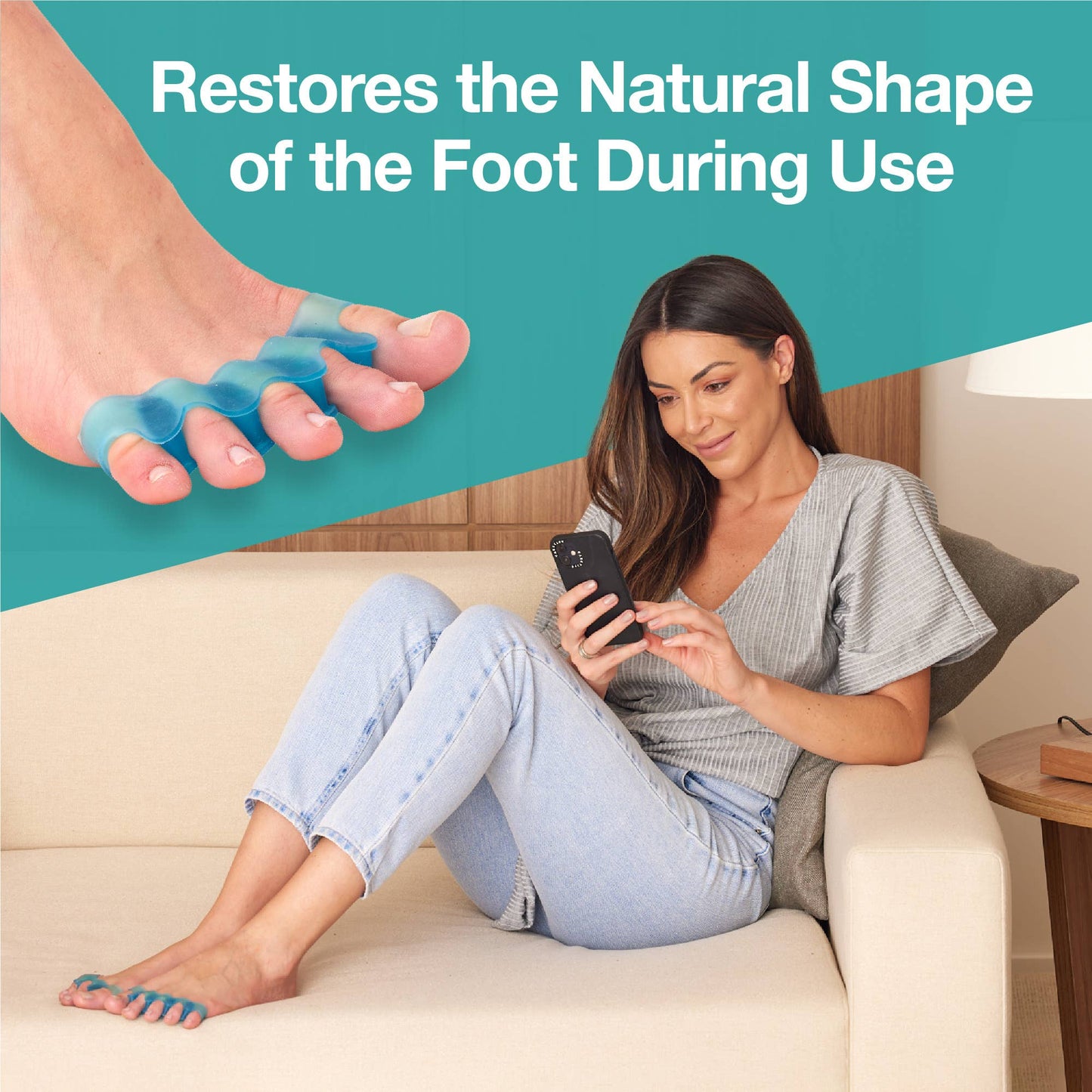 Five Loop Toe Separator, Blue - 1 Pair - Podiatry Market