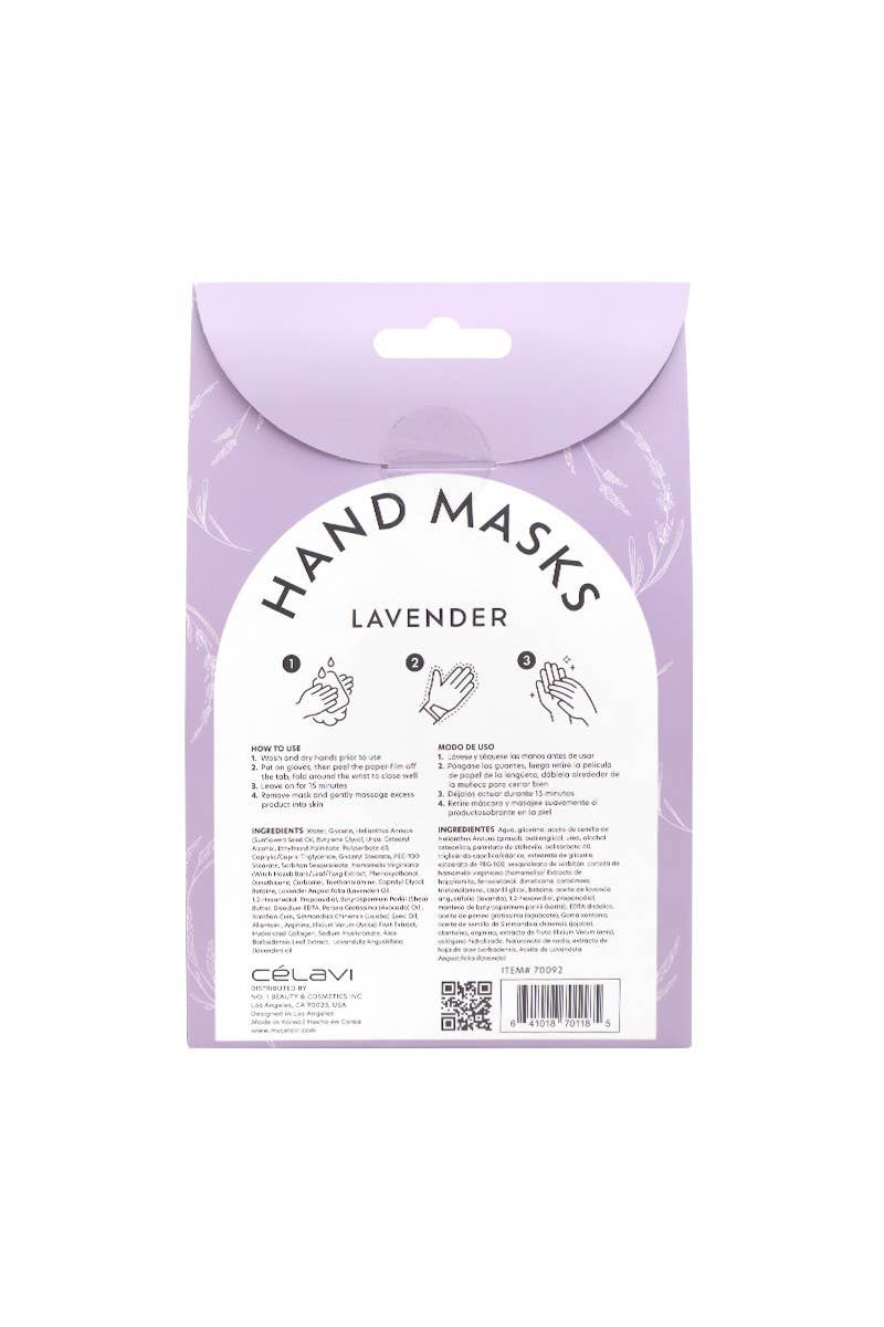 Celavi Lavender Hand Masks 3-Pack | Soothe • Moisturize • Unwind - Podiatry Market