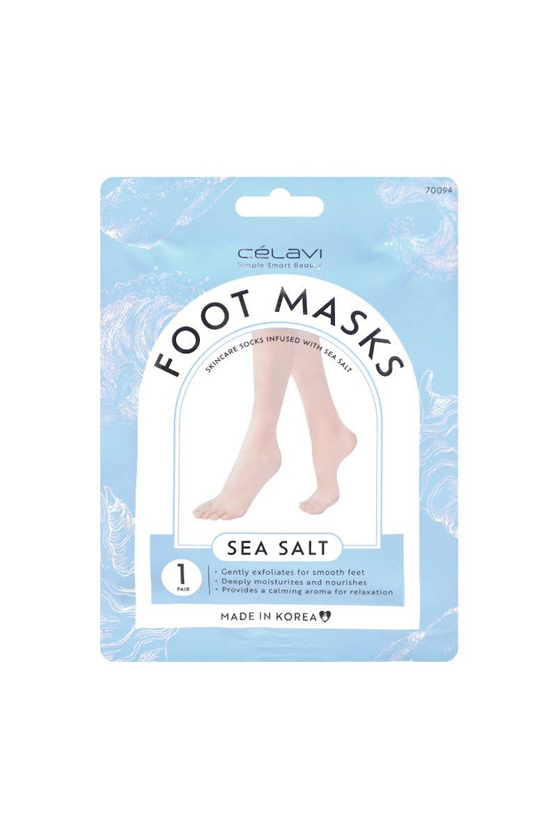 Celavi Sea Salt Foot Masks 3-Pair Set | Exfoliate • Hydrate • Relax - Podiatry Market