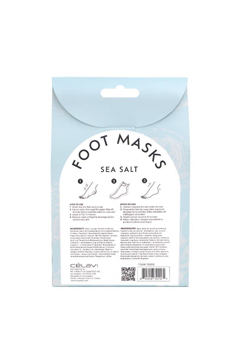 Celavi Sea Salt Foot Masks 3-Pair Set | Exfoliate • Hydrate • Relax - Podiatry Market