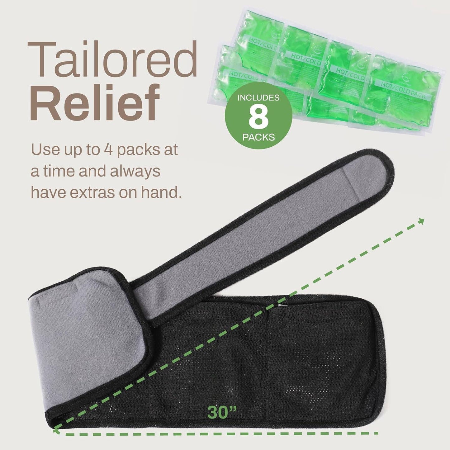 Reusable Ice Packs Wrap | Hot/Cold Therapy for Knee, Ankle & Neck | AllSett Health - Podiatry Market